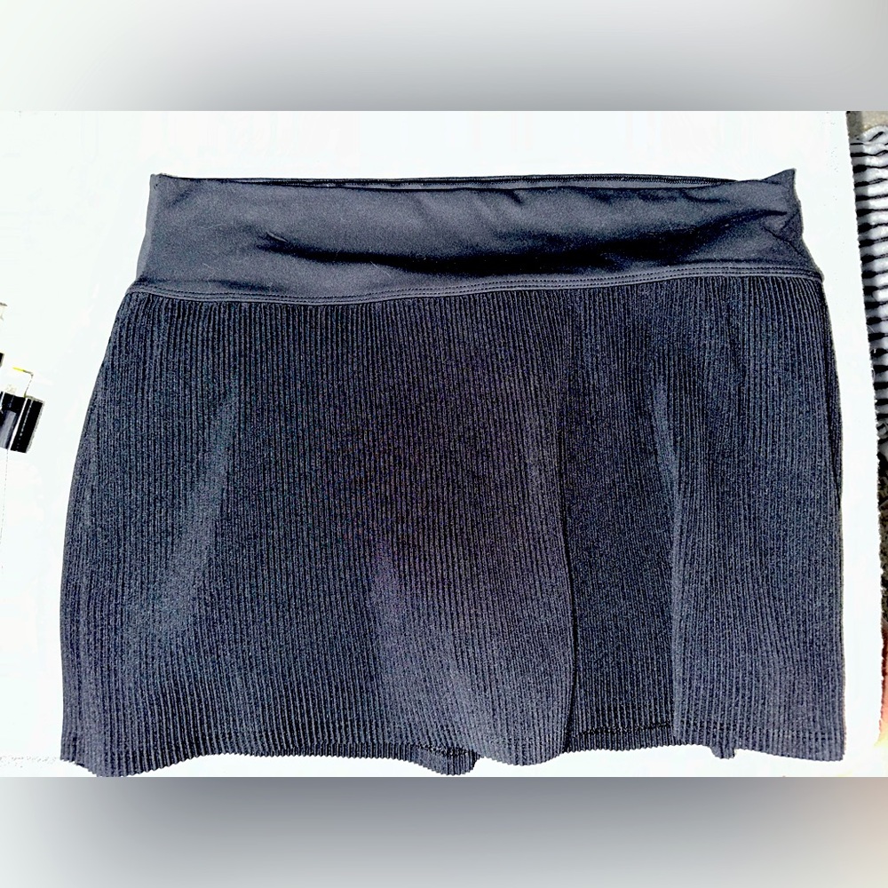 All in motion micro pleat black athletic skort